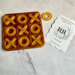 Handmade Resin Tic-Tac-Toe Set